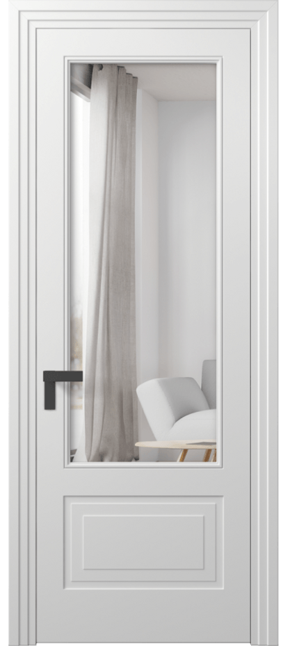 Межкомнатная дверь Рокка 8342 Матовый белоснежный Двустороннее зеркало, триплекс Цена 93390 ₽ | Volhovec