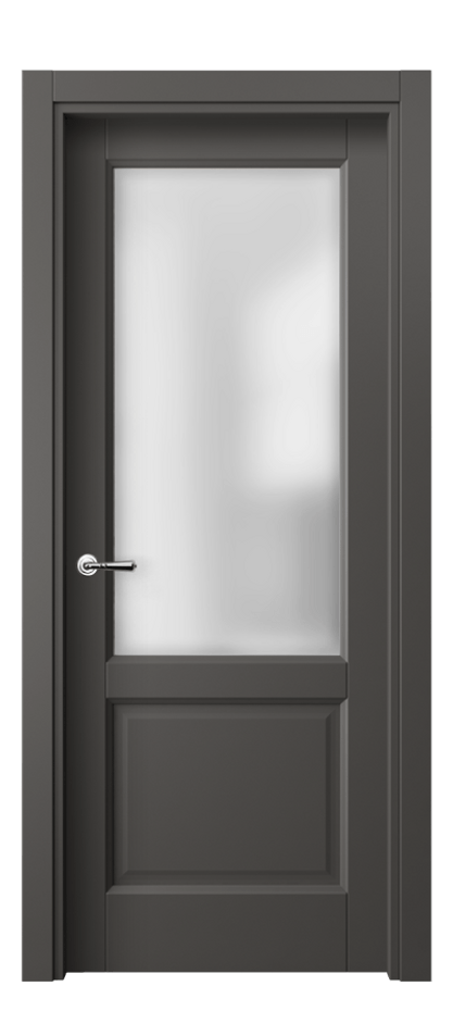 Межкомнатная дверь Галант 1422 ПЭТ графитовый Сатинированное стекло Цена 32180 ₽ | Volhovec