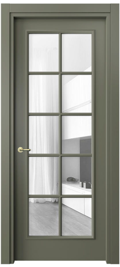 Дверь межкомнатная Paris 8102 Матовый оливковый тёмный Прозрачное стекло, 4 мм Гладкий наличник МОТ Цена 76020 ₽ Наличники уже входят в базовый комплект. Фабрика дверей Волховец 8 (800) 551 43 19 Межкомнатная дверь Paris 8102 Матовый оливковый тёмный Прозрачное стекло, 4 мм Цена 76020 ₽| Volhovec
