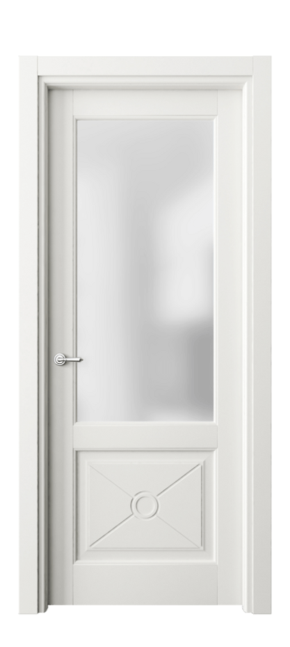 Межкомнатная дверь Тоскана Литера 6362 Матовый серый Сатинированное стекло Цена 114620 ₽ | Volhovec
