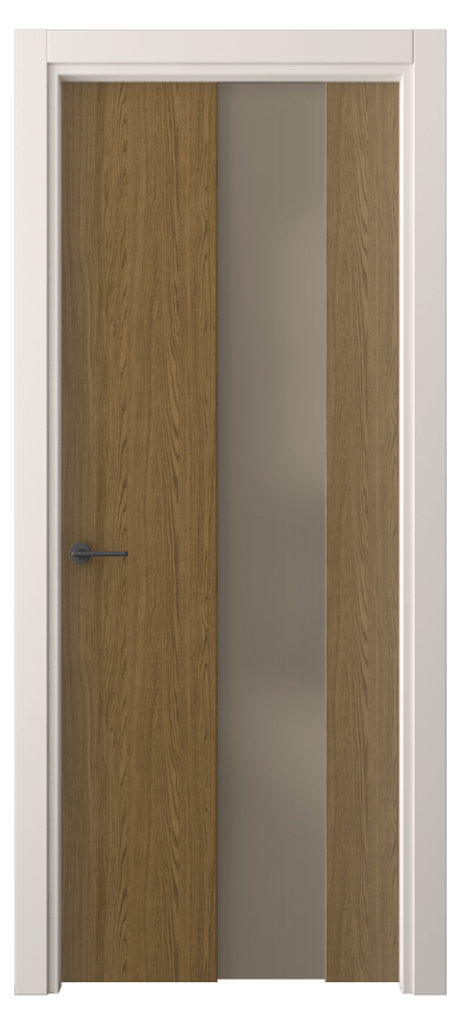 Межкомнатная дверь Freedom 4226 Торфяной дуб Сатинированное бронзовое стекло, триплекс, 8 мм Цена 40210 ₽ | Volhovec