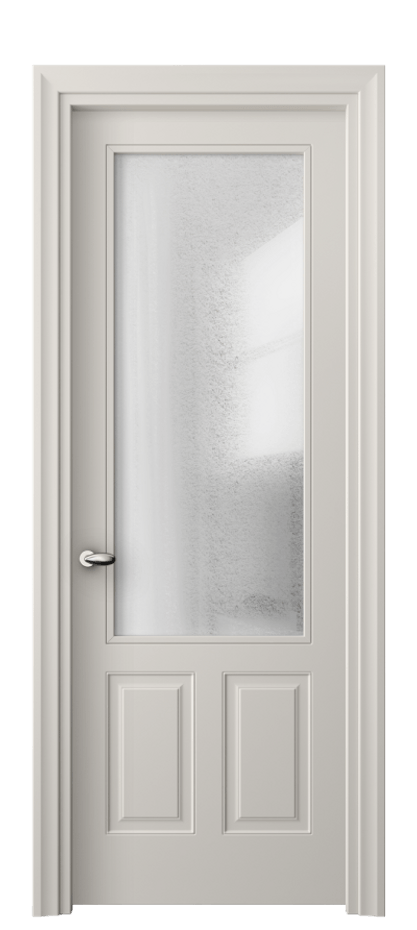 Межкомнатная дверь Esse 8522 Матовый облачно-серый Фактурное стекло "Лёд", триплекс Цена 80110 ₽ | Volhovec