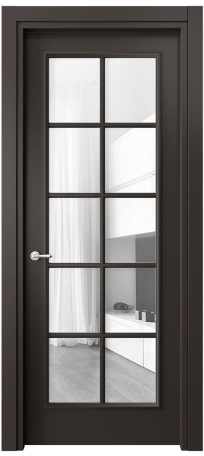 Дверь межкомнатная Paris 8102 Матовый антрацит Прозрачное стекло, 4 мм Гладкий наличник МАН Цена 76020 ₽ Наличники уже входят в базовый комплект. Фабрика дверей Волховец 8 (800) 551 43 19 Межкомнатная дверь Paris 8102 Матовый антрацит Прозрачное стекло, 4 мм Цена 76020 ₽| Volhovec