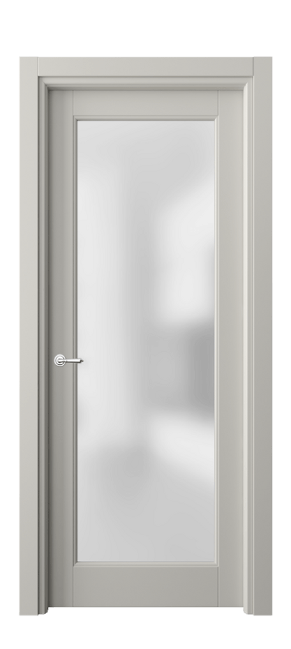 Межкомнатная дверь Toscana Rombo 6300 Бук тёплый серый Сатинированное стекло Цена 99330 ₽ | Volhovec