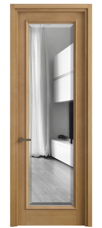 Дверь межкомнатная Charm 6702 Бук натуральный матовый Двустороннее зеркало с фацетом, триплекс, 8 мм Узкий классический наличник БНМ Цена 112699 ₽ Наличники уже входят в базовый комплект. Фабрика дверей Волховец 8 (800) 551 43 19 Межкомнатная дверь Charm 6702 Бук натуральный матовый Двустороннее зеркало с фацетом, триплекс, 8 мм Цена 112699 ₽ | Volhovec