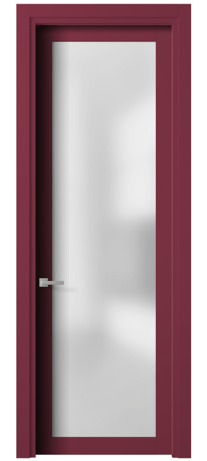 Межкомнатная дверь Planum 2102 Матовый белоснежный Сатинированное стекло Цена 69190 ₽ | Volhovec