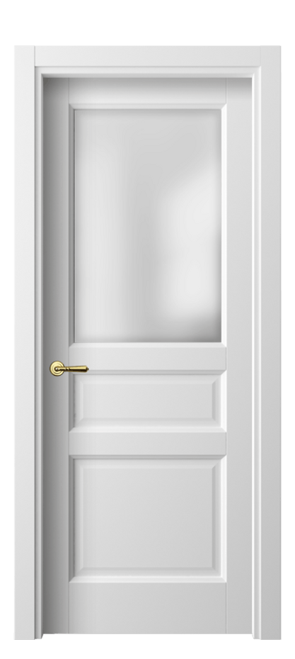 Межкомнатная дверь Galant 1432 Белый шёлк Сатинированное стекло Цена 35910 ₽ | Volhovec
