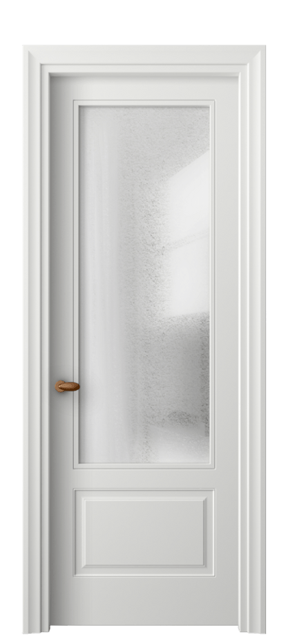 Межкомнатная дверь Esse 8542 Матовый светло-серый Фактурное стекло "Лёд", триплекс Цена 80110 ₽ | Volhovec