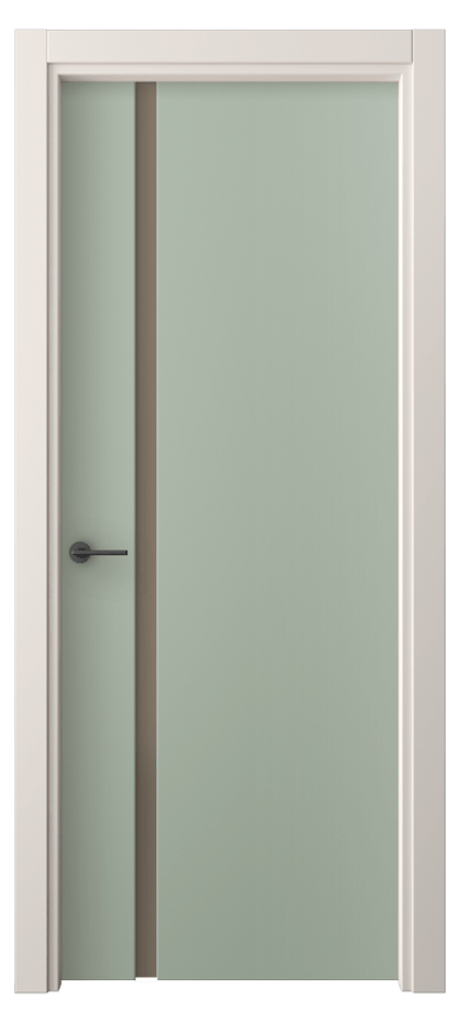 Межкомнатная дверь Фридом 4222 ПЭТ светло-оливковый Сатинированное бронзовое стекло, триплекс Цена 36410 ₽ | Volhovec