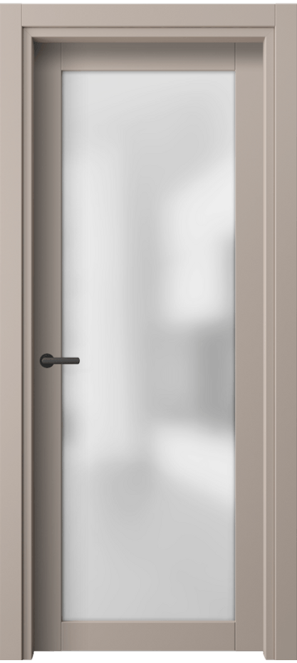 Межкомнатная дверь Нео 2102 ПЭТ серо-коричневый  Сатинированное стекло Цена 30420 ₽ | Volhovec