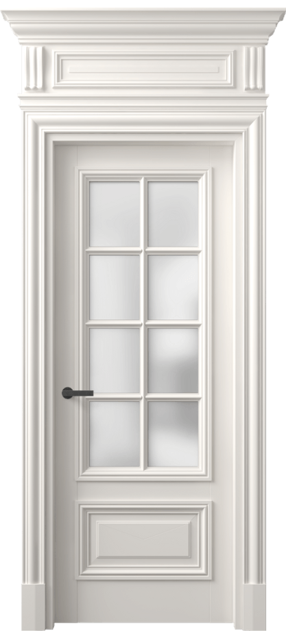 Межкомнатная дверь Antique 7316 Бук пудровый белый Сатинированное стекло Цена 187960 ₽ | Volhovec