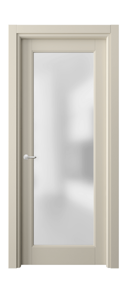 Межкомнатная дверь Toscana Rombo 6300 Бук бежево-серый Сатинированное стекло Цена 99330 ₽ | Volhovec