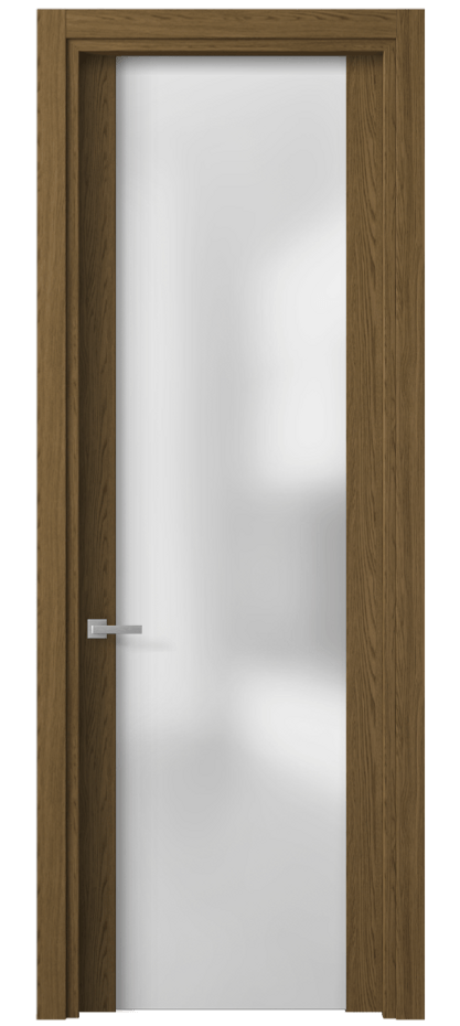 Межкомнатная дверь Планум 4114 Торфяной дуб Сатинированное стекло Цена 37730 ₽ | Volhovec