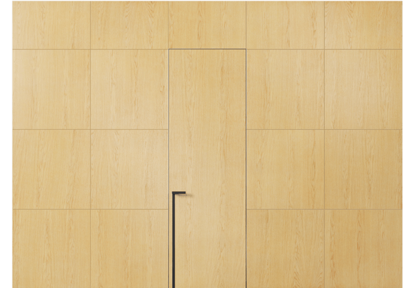 Панели для отделки стен Стеновая панель в древесной отделке Дуб натур. Цвет Дуб натур. Материал Шпон ценных пород. Коллекция Древесные отделки. Картинка.