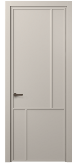 Дверь межкомнатная 8606 МСБЖ . Цвет Матовый светло-бежевый. Материал Гладкая эмаль. Коллекция Frame. Картинка.