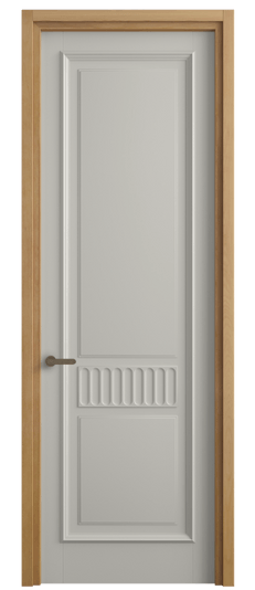 Дверь межкомнатная 6707 БТСР . Цвет Бук тёплый серый. Материал Массив бука эмаль. Коллекция Charm. Картинка.