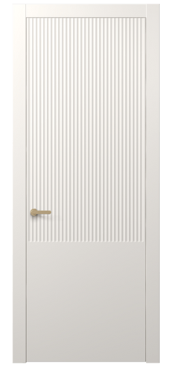 Дверь межкомнатная 8645 МПБЛ. Цвет Матовый пудровый белый. Материал Гладкая эмаль. Коллекция Альба. Картинка.