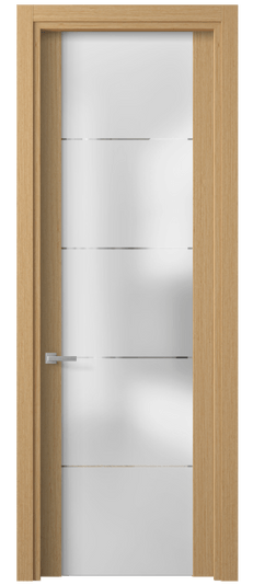 Дверь межкомнатная 4114 МШДПР ГРА. Цвет Дуб песочный рифт. Материал Мультишпон. Коллекция Planum. Картинка.