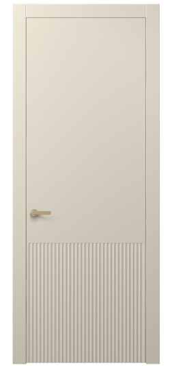 Дверь межкомнатная 8645 МБСР . Цвет Матовый бежево-серый. Материал Гладкая эмаль. Коллекция Alba. Картинка.