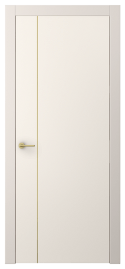 Дверь межкомнатная АКП 4201 ПЭКБ. Цвет ПЭТ кремово-белый. Материал ПЭТ. Коллекция Фридом. Картинка.