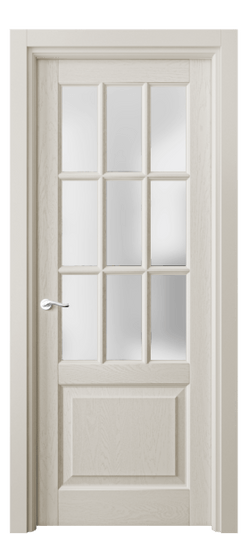 Дверь межкомнатная 0748 ДОС САТ. Цвет Дуб облачный серый. Материал Массив дуба эмаль. Коллекция Lignum. Картинка.