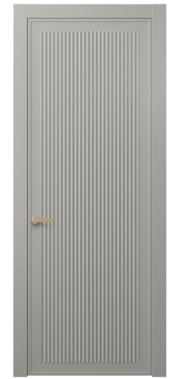 Дверь межкомнатная 8642 МНСР . Цвет Матовый нейтральный серый. Материал Гладкая эмаль. Коллекция Alba. Картинка.