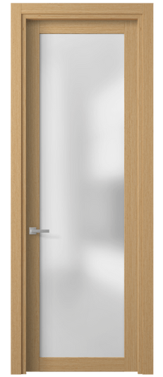 Дверь межкомнатная 2102 МШНДПР САТ. Цвет Дуб песочный рифт матовый. Материал Мультишпон Naturwood. Коллекция Planum. Картинка.