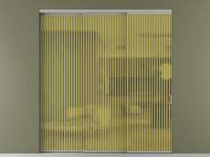 Перегородка Formato внутри проёма 3 створки с синхронным механизмом