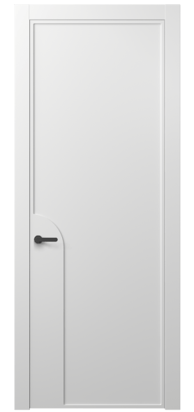 Дверь межкомнатная АКП 8605 МБЛ. Цвет Матовый белоснежный. Материал Гладкая эмаль. Коллекция Frame. Картинка.