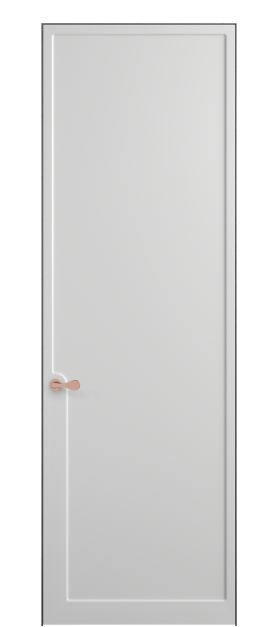 Дверь межкомнатная 7502 МБЛ. Цвет Матовый белоснежный. Материал Гладкая эмаль. Коллекция Softform. Картинка.